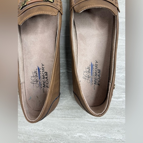 Life Stride Velocity Memory Foam Faux Leather Driving Loafers Womens 9.5 - Picture 4 of 12
